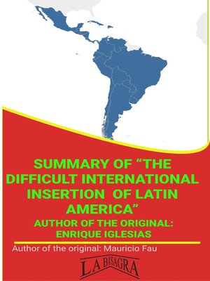 cover image of Summary of "The Difficult International Insertion of Latin America" by Enrique Iglesias